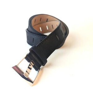 Wide Prong Harness Buckle Belt - 45" long